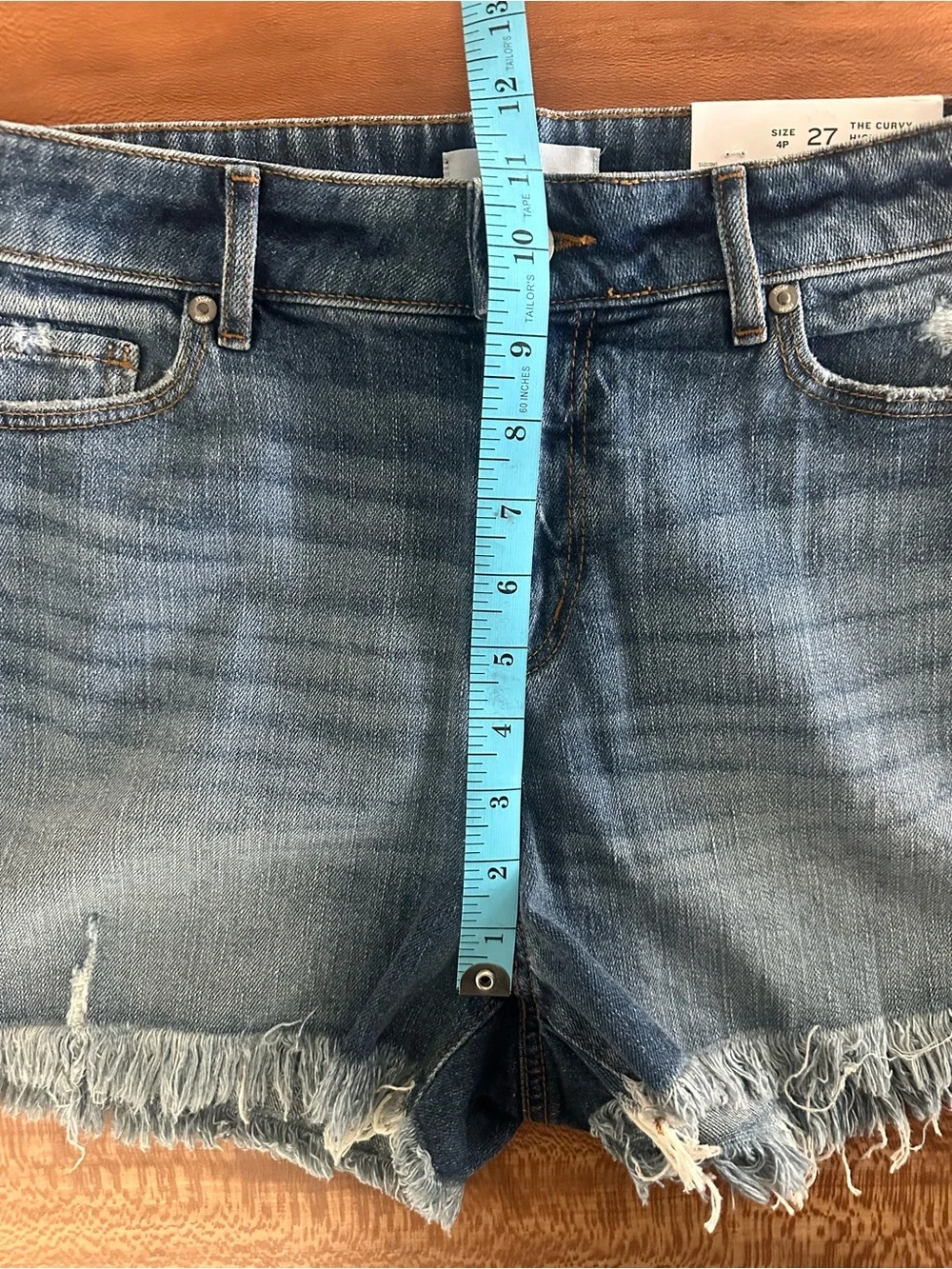 NWT LOFT The Curvy High Waist Cut Off Denim Shorts|Size 27|4P